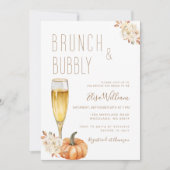 Boho Pumpkin Brunch en Bubbly Vrijgezellenfeest Kaart (Voorkant)