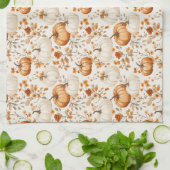 Boho Pumpkin Doodle Herfst Naadloos Theedoek (Gevouwen)