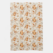 Boho Pumpkin Doodle Herfst Naadloos Theedoek (Verticaal)