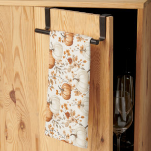 Boho Pumpkin Doodle Herfst Naadloos Theedoek