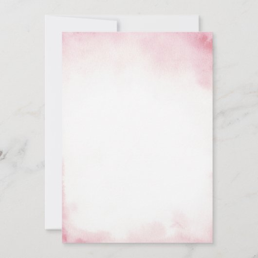 Boho Pumpkin Geslacht Onthullen Roze & Blauwe Bloe Kaart (Achterkant)