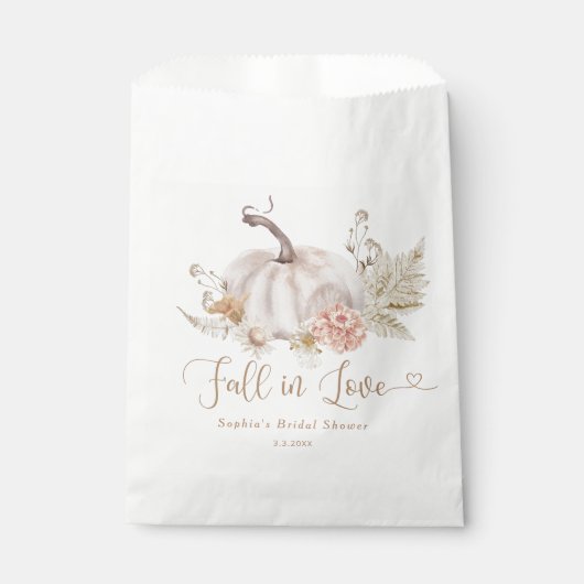 Boho pumpkin herfst uit liefde neemt een trappenza bedankzakje (Voorkant)