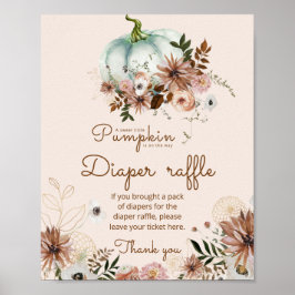 Boho pumpkin is onderweg naar Diaper raffle Poster