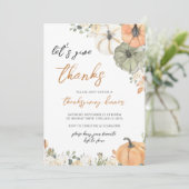 Boho Pumpkin Laten we Bedankt geven Kaart (Staand voorkant)