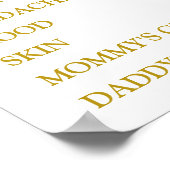 Boho Pumpkin Pampas Grass Hij of zij Gender Reveal Poster (Hoek)