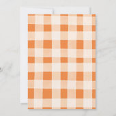 Boho Pumpkin Par-tea Verjaardag Tea Party Meisje Kaart (Achterkant)