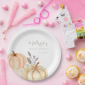 Boho Pumpkins Herfst Foliage Vrijgezellenfeest Papieren Bordje (Feest)