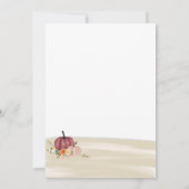 Boho Pumpkins herfstbruiloft Kaart (Achterkant)