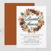 Boho Pumpkins Krans Herfst Vrijgezellenfeest Kaart (Voorkant / Achterkant)