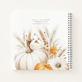 Boho Pumpkins wenst nieuwe Mr. Mrs. gastenboek Notitieboek (Achterkant)