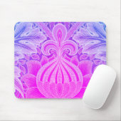 Boho Purple Blue Flower William Morris Mousepad Muismat (Met muis)