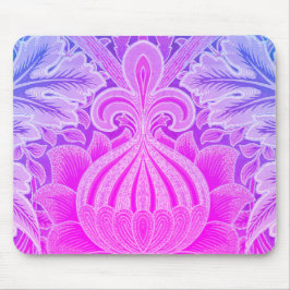 Boho Purple Blue Flower William Morris Mousepad Muismat