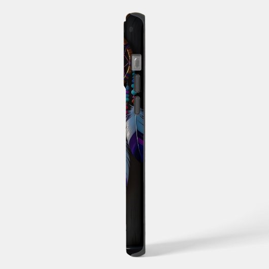 Boho Purple Dreamcatcher in Window iPhone Hoesje (Linkerkant)