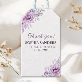 Boho Purple Floral Bridal Shower Stationery Cadeaulabel