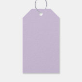 Boho Purple Floral Wedding Favor Cadeaulabel (Achterkant)
