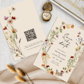 Boho QR Code Bewaar de Datum Save The Date