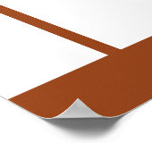 Boho QR-code terracotta boog trouw welkom bord Poster (Hoek)