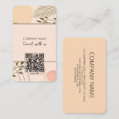 Boho QR Code Verbind met ons Visitekaartje (Voorkant / Achterkant)