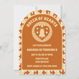 Boho Queen of Hearts Verjaardag Foto boog Kaart