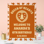 Boho Queen of Hearts Verjaardag Welkom Acryl Bord (Huwelijk)