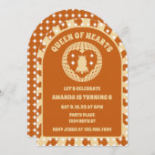 Boho Queen of Hearts verjaardagsfeest boog Kaart (Voorkant / Achterkant)