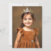 Boho Queen of Hearts Verjaardagsfeest Foto Kaart (Achterkant)