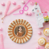 Boho Queen of Hearts Verjaardagsfeest Foto Papieren Bordje (Feest)