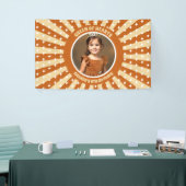 Boho Queen of Hearts Verjaardagsfeest Foto Spandoek (Beurs)