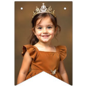 Boho Queen of Hearts Verjaardagsfeest Foto Vlaggetjes (Tweede vlag)