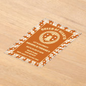 Boho Queen of Hearts verjaardagsfeestje Acryl Uitnodigingen (Laagn)