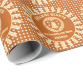 Boho Queen of Hearts verjaardagsfeestje Cadeaupapier (Rol Hoek)