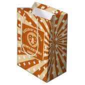 Boho Queen of Hearts verjaardagsfeestje Medium Cadeauzakje (Achterkant Gekanteld)