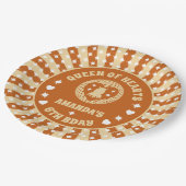 Boho Queen of Hearts verjaardagsfeestje Papieren Bordje (Gekanteld)