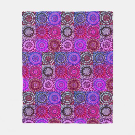 Boho Quilt Deken - Paarse (Voorkant)