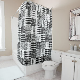 Boho Quilt Douchegordijn