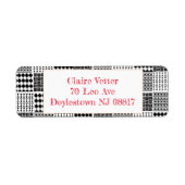 Boho Quilt Etiket (Voorkant)