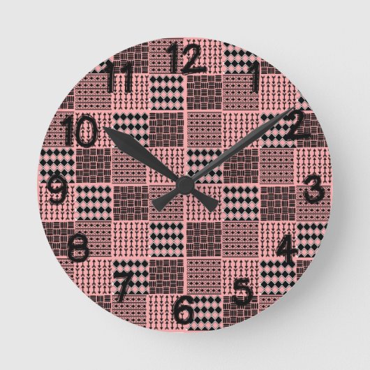 Boho Quilt Ronde Klok (Voorkant)