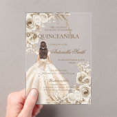 Boho Quinceanera Acryl Uitnodigingen (Insitu (Draagbaar))