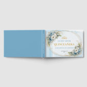 Boho Quinceañera Dusty Blue Gold Eucalyptus  Gastenboek (Volledig)