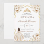 Boho Quinceanera Invitation Kaart (Voorkant / Achterkant)