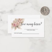 Boho Raad eens hoeveel kusjes er zijn Notitiekaartje (Voorkant / Achterkant in situ)