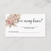 Boho Raad eens hoeveel kusjes er zijn Notitiekaartje (Voorkant)