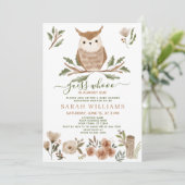 Boho Raad wie er bijna schuldig is aan Baby shower Kaart (Staand voorkant)