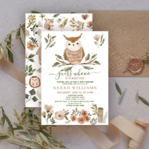 Boho Raad wie er bijna schuldig is aan Baby shower Kaart