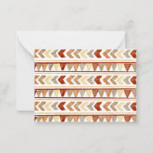 Boho Rabbit Navajo Baby shower Ouderschap Advies Notitiekaartje (Achterkant)