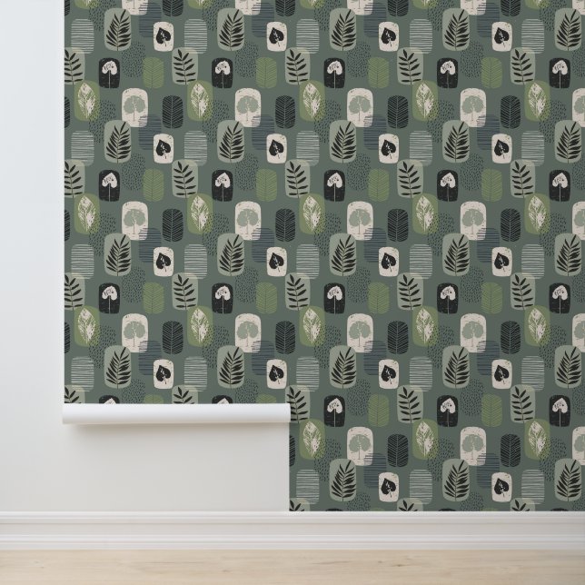 Boho Rain Forest 2 Behang (Applicatie)