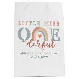 Boho Rainbow 1st Birthday Gift Bag – Waterverf EA Medium Cadeauzakje