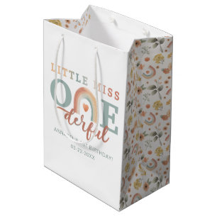 Boho Rainbow 1st Birthday Gift Bag – Waterverf EA Medium Cadeauzakje