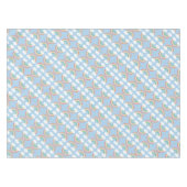 Boho Rainbow 1st Birthday Party Blue Boy Kinder Tafelkleed (Voorkant (Horizontaal))