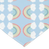 Boho Rainbow 1st Birthday Party Blue Boy Kinder Tafelkleed (Gekanteld)